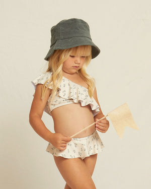 Rylee + Cru Skirted Bikini - Blue Ditsy