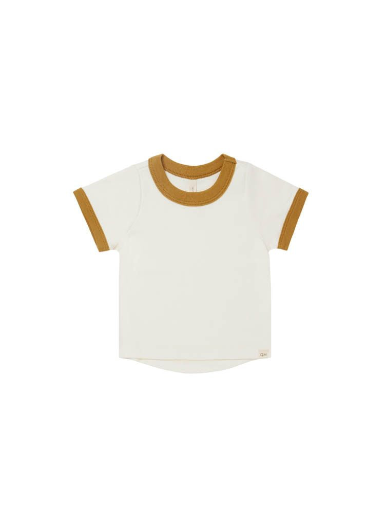 Quincy Mae Ringer Tee - Ivory