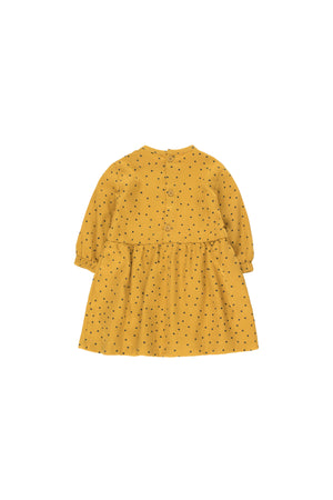 Tiny Cottons Tiny Dots Baby Dress - Mustard/Navy