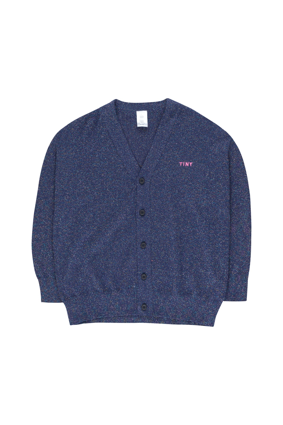 Tiny Cottons Shiny Cardigan - Light Navy
