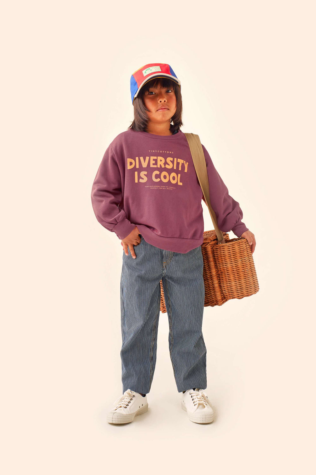 Tiny Cottons Diversity is Cool Sweatshirt - Deep Plum/Bamboo