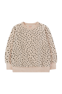 Tiny Cottons Animal Print Sweatshirt - Nude/Deep Yellow