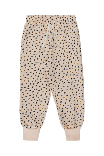 Tiny Cottons Animal Print Sweatpants - Nude/Deep Yellow