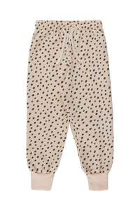 Tiny Cottons Animal Print Sweatpants - Nude/Deep Yellow