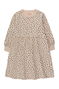 Tiny Cottons Animal Print Dress - Nude/Deep Yellow