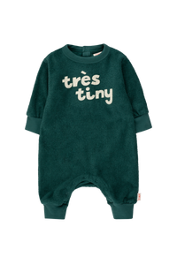 Tiny Cottons Très Tiny One-Piece - Petrol Green/Light Cream