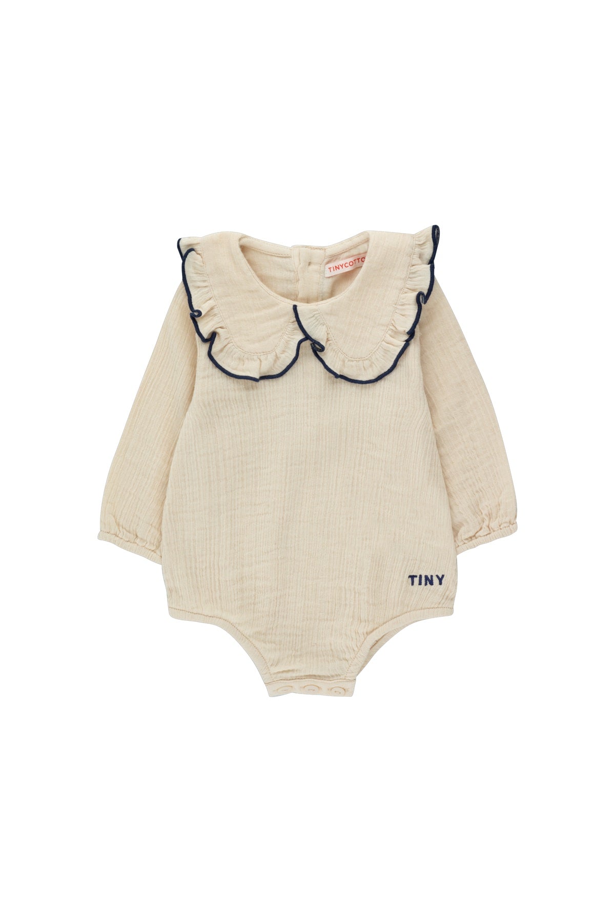 Tiny Cottons Bib Collar Body - Light Cream