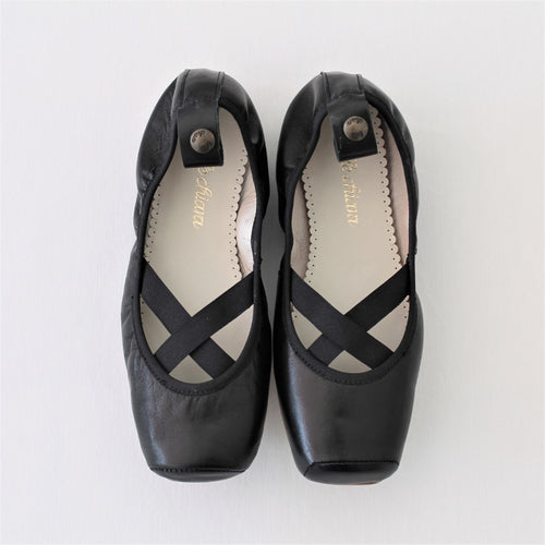 Belle Chiara Grace Square Tip Napa leather - Black