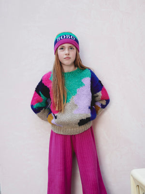 Bobo Choses Kids Intarsia Jumper - Color Stains