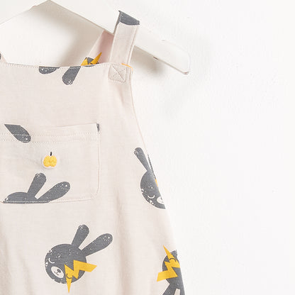 Bonnie Mob Blake Jersey Bubble Romper - Sand Bunny