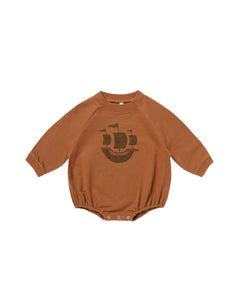 Rylee + Cru Crewneck Romper - Ship