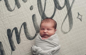 Coveted Things Welcome to the Family Organic Swaddle