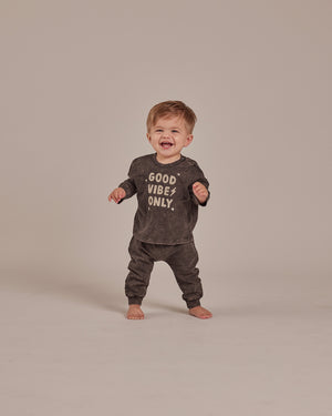 Rylee + Cru Long Sleeve Tee + Pant Set - Good Vibes