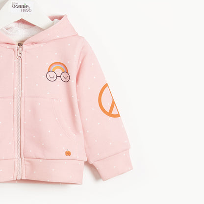 Bonnie Mob Donny Pandas For Peace Hoodie - Pink