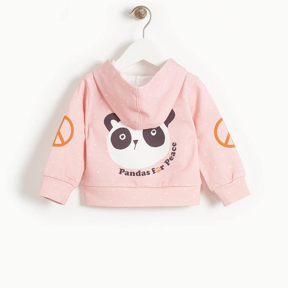 Bonnie Mob Donny Pandas For Peace Hoodie - Pink