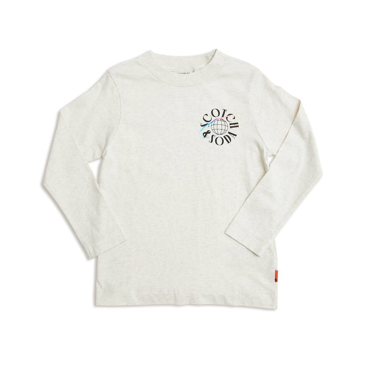 Scotch Shrunk Boys Long Sleeve Artwork T-Shirt - Ecru