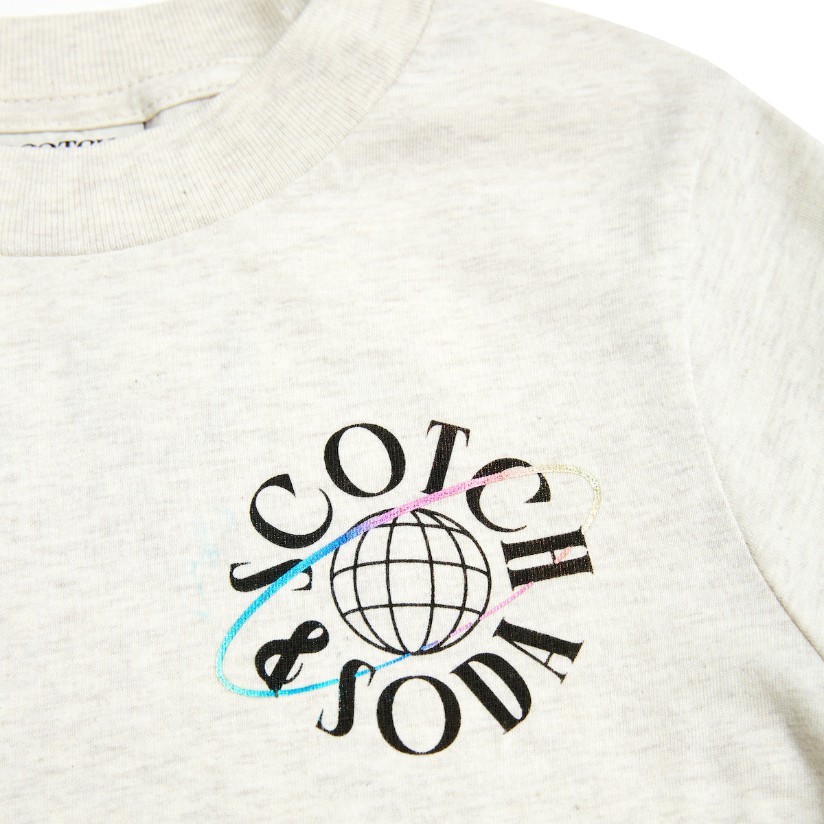 Scotch Shrunk Boys Long Sleeve Artwork T-Shirt - Ecru