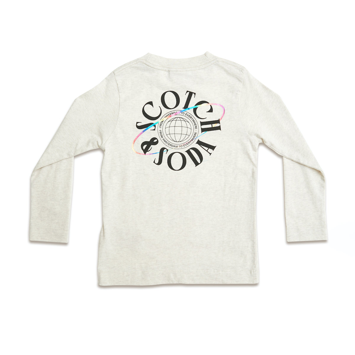 Scotch Shrunk Boys Long Sleeve Artwork T-Shirt - Ecru