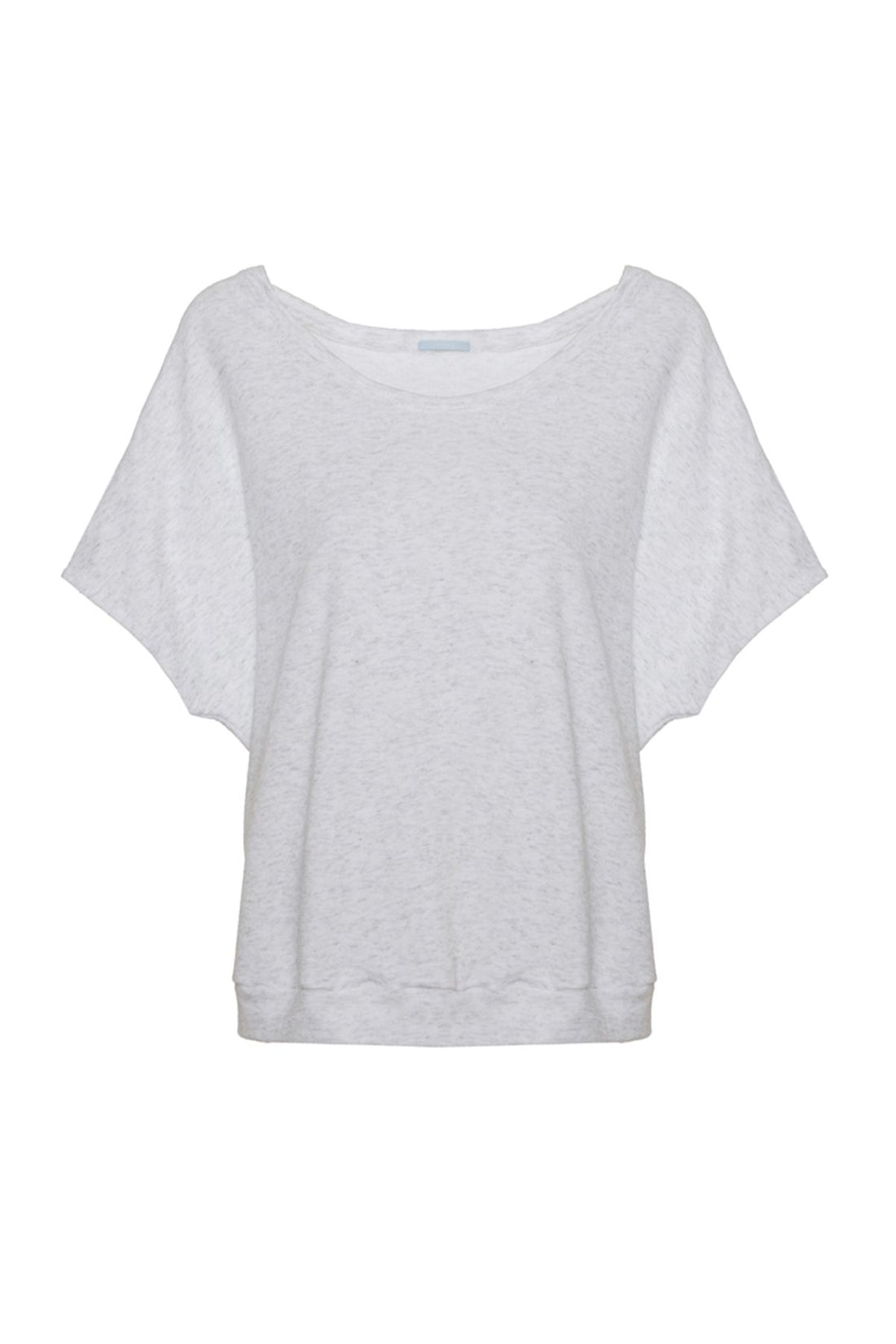 Eberjey Leonor Errand Short Sleeve Top - Cloud/Chambray