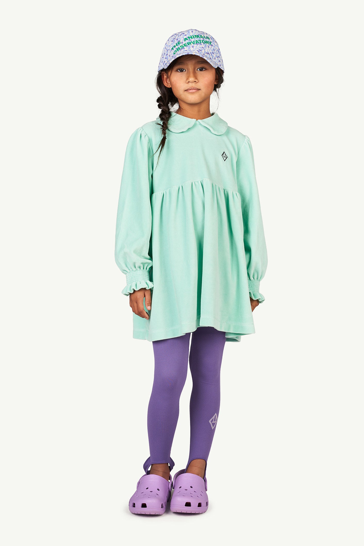 The Animals Observatory Mouse Kids Dress - Turquoise