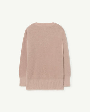 The Animals Observatory Graphic Bull Kids Sweater - Beige