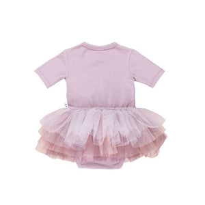 Huxbaby Seacorns Layered Ballet Onesie - Lilac