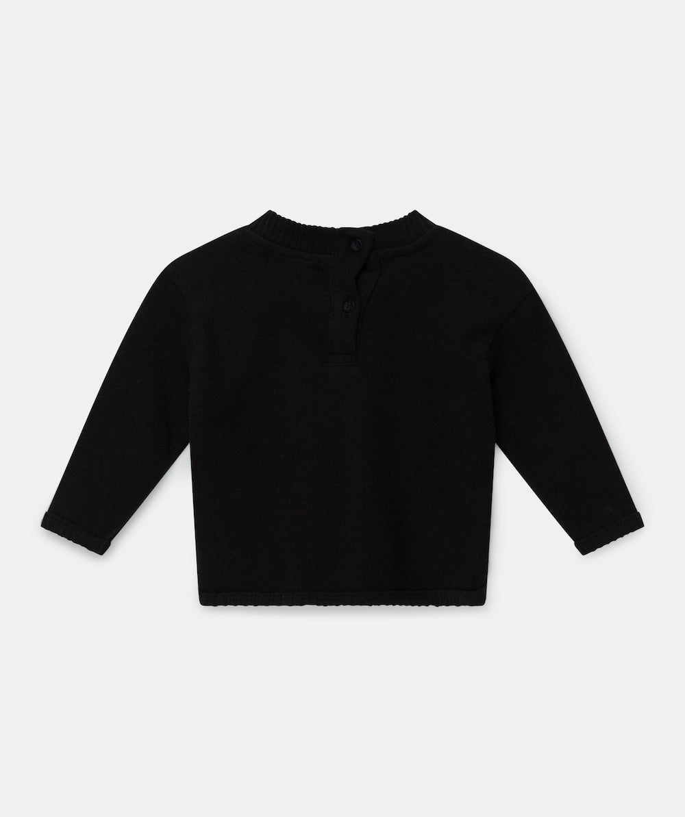 My Little Cozmo Fionn Baby Recycled Sweater - Black
