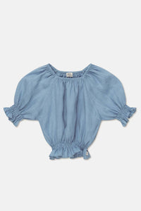 My Little Cozmo Flora Crop Top - Sky Blue