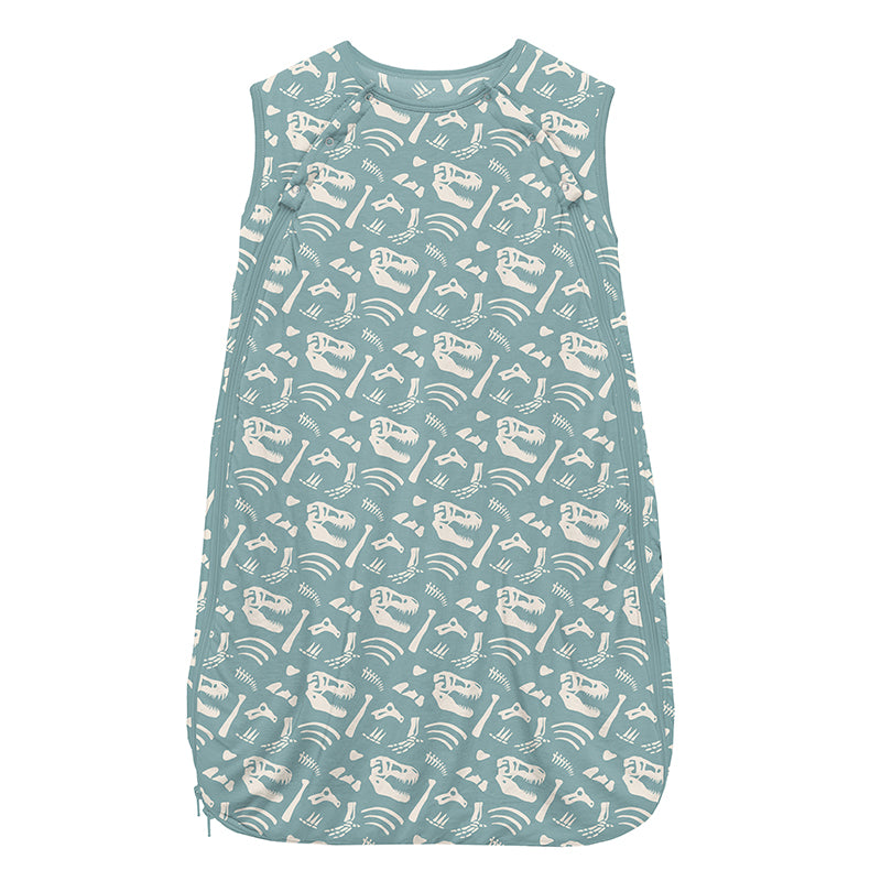 Kickee Pants Print Light Fill Fluffle Sleeping Bag Jade Bones