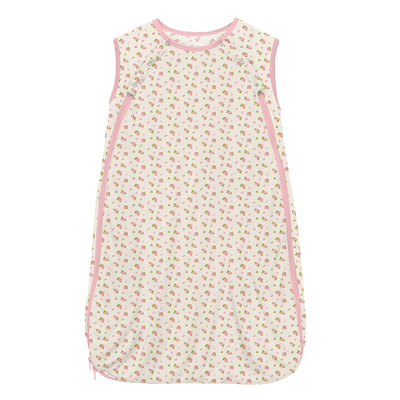 Kickee Pants Print Light Fill Fluffle Sleeping Bag Natural Buds