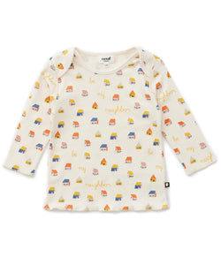 Oeuf Longsleeve Baby Tee - Gardenia