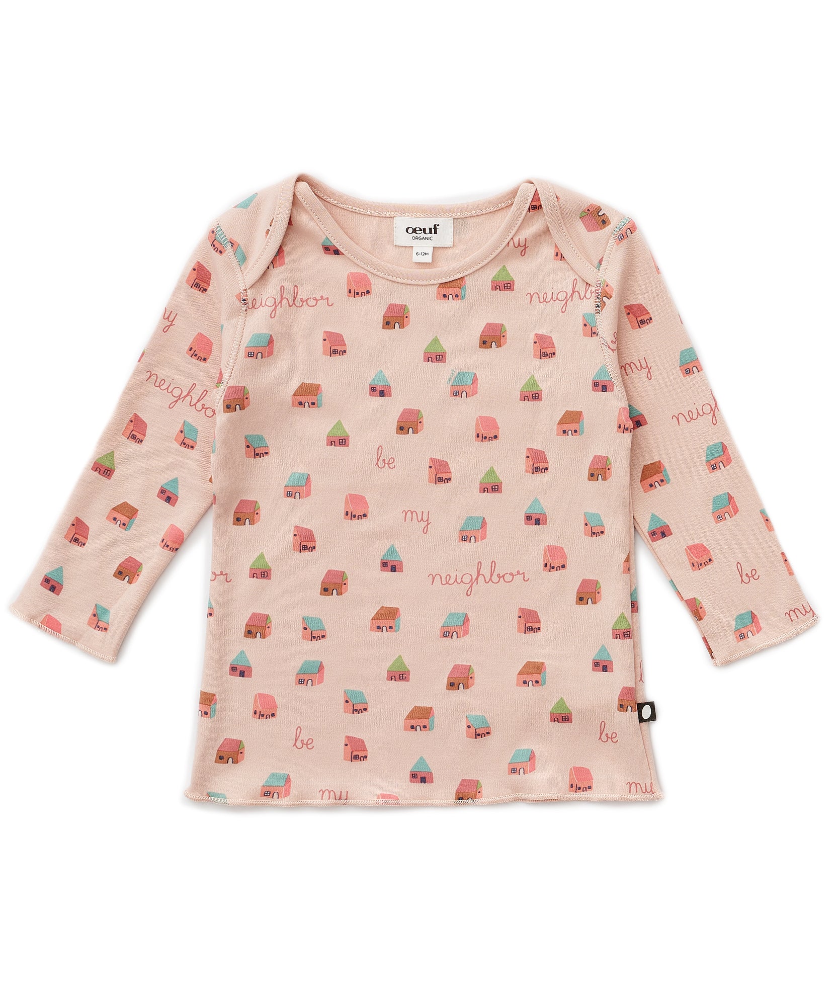 Oeuf Longsleeve Baby Tee - Warm Blush