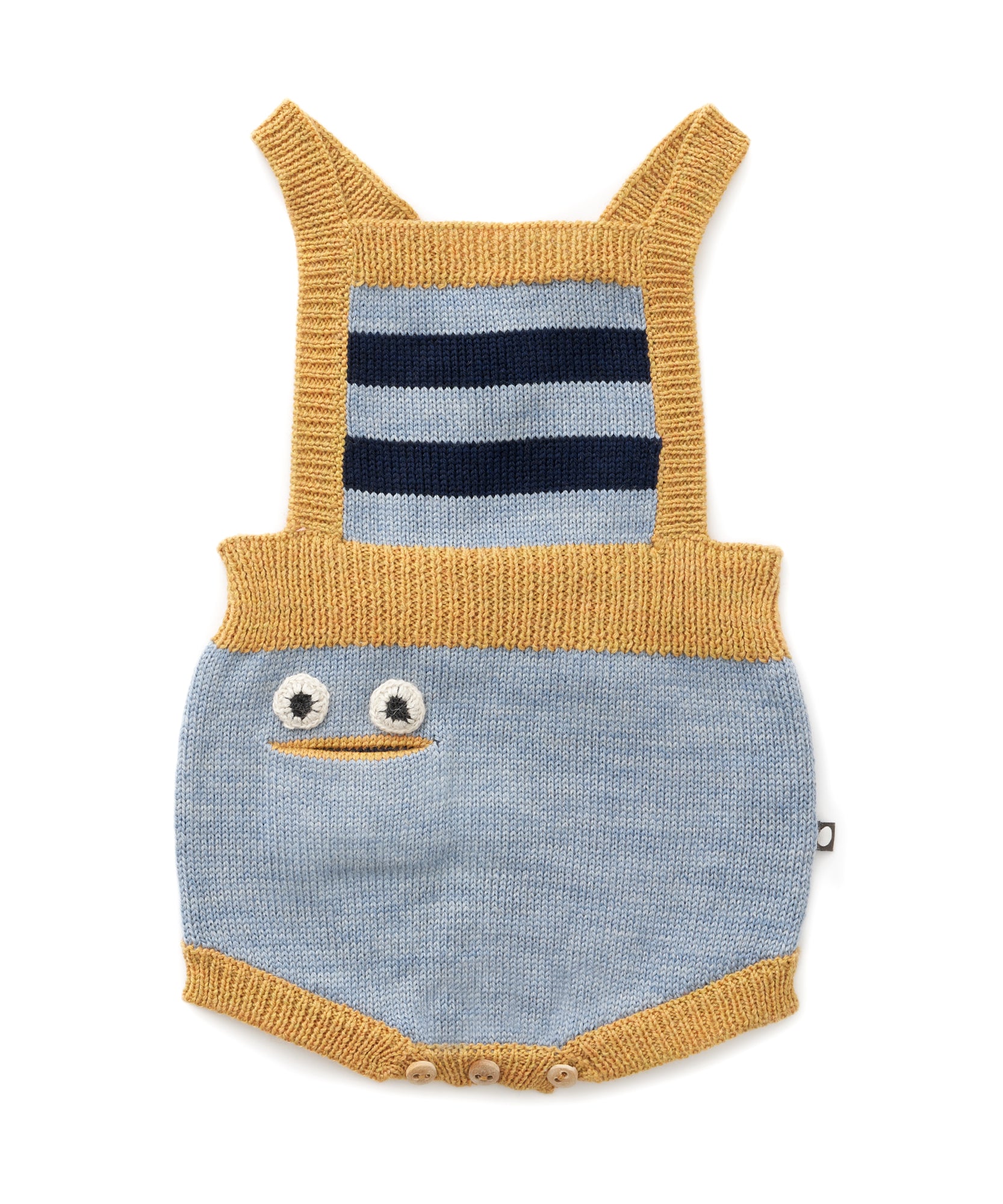 Oeuf Blabbermouth Romper - Dusty Blue