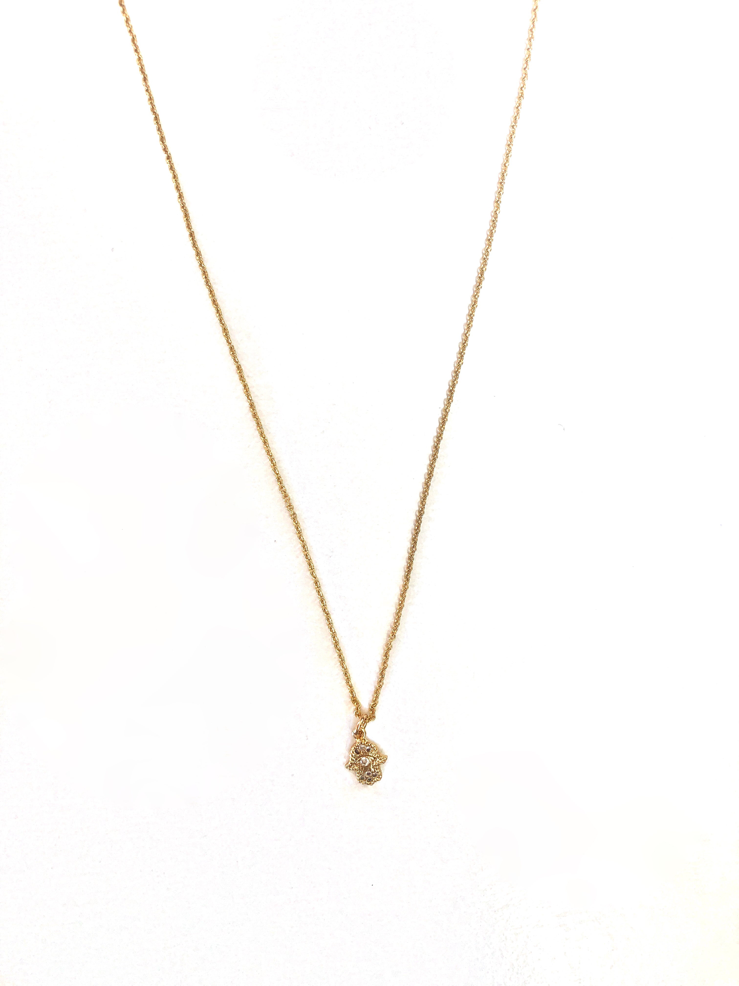 Atsuyo Et Akiko Gold Filled Necklace - Petit Hamsa