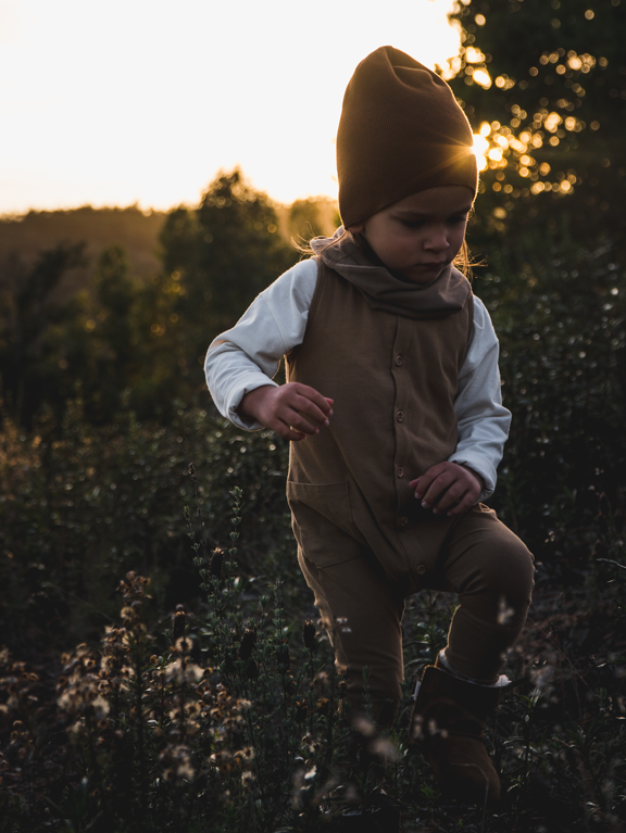 The Simple Folk The Free Range Playsuit - Walnut