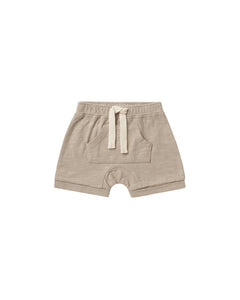 Rylee + Cru Front Pouch Short - Grey