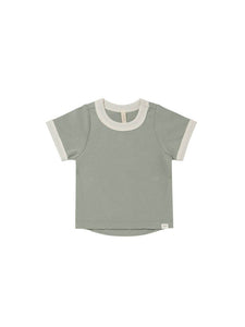 Quincy Mae Ringer Tee - Spruce