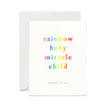 Smitten on Paper Greeting Card - Rainbow Baby