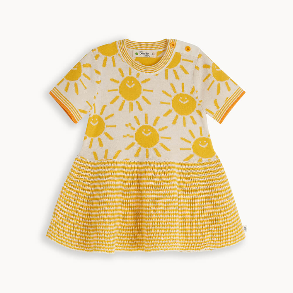 Bonnie Mob Grande Kids Dress - Yellow