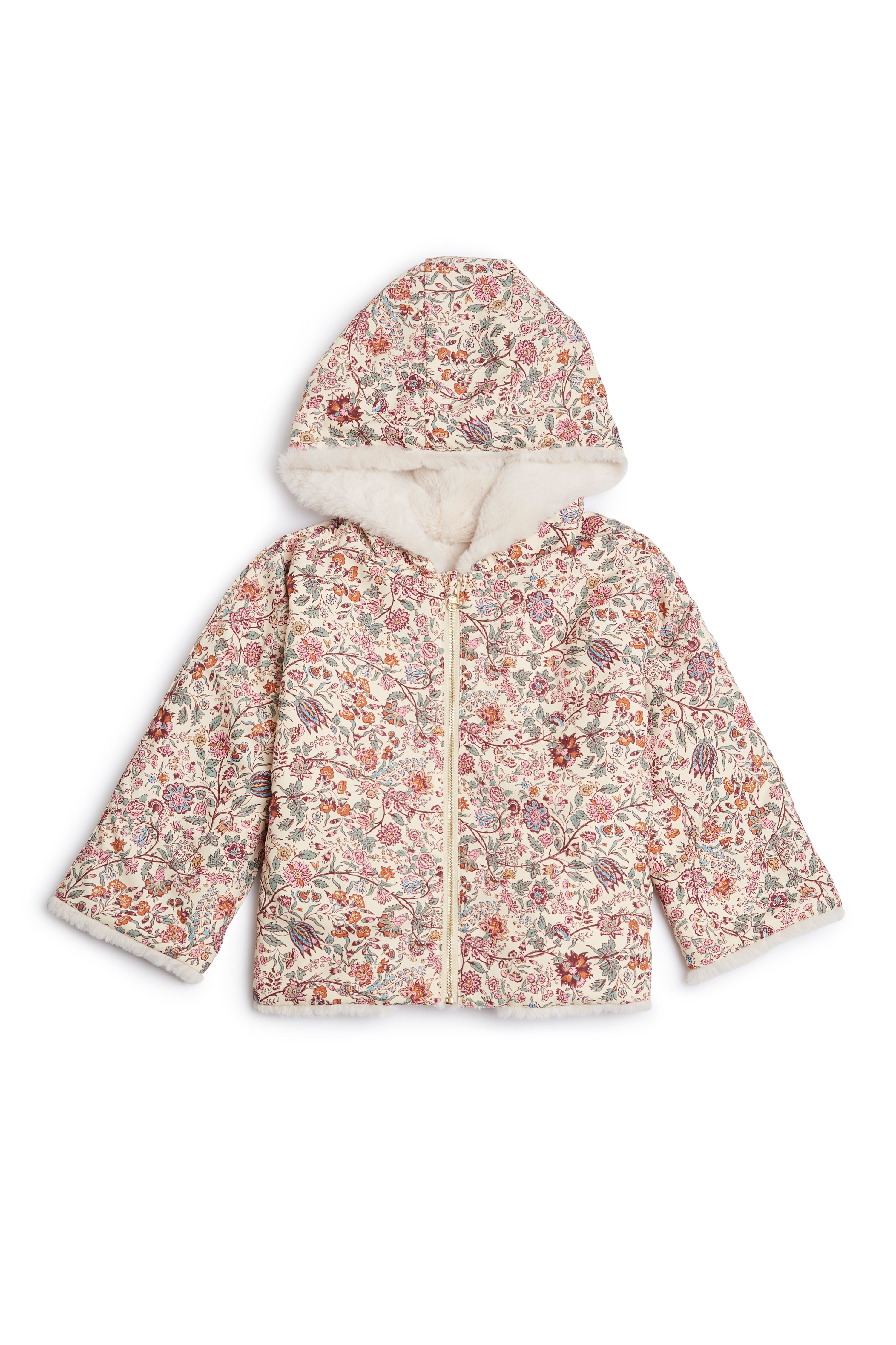 Louise Misha Reversible Coat Felvet - Cream Savage Garden