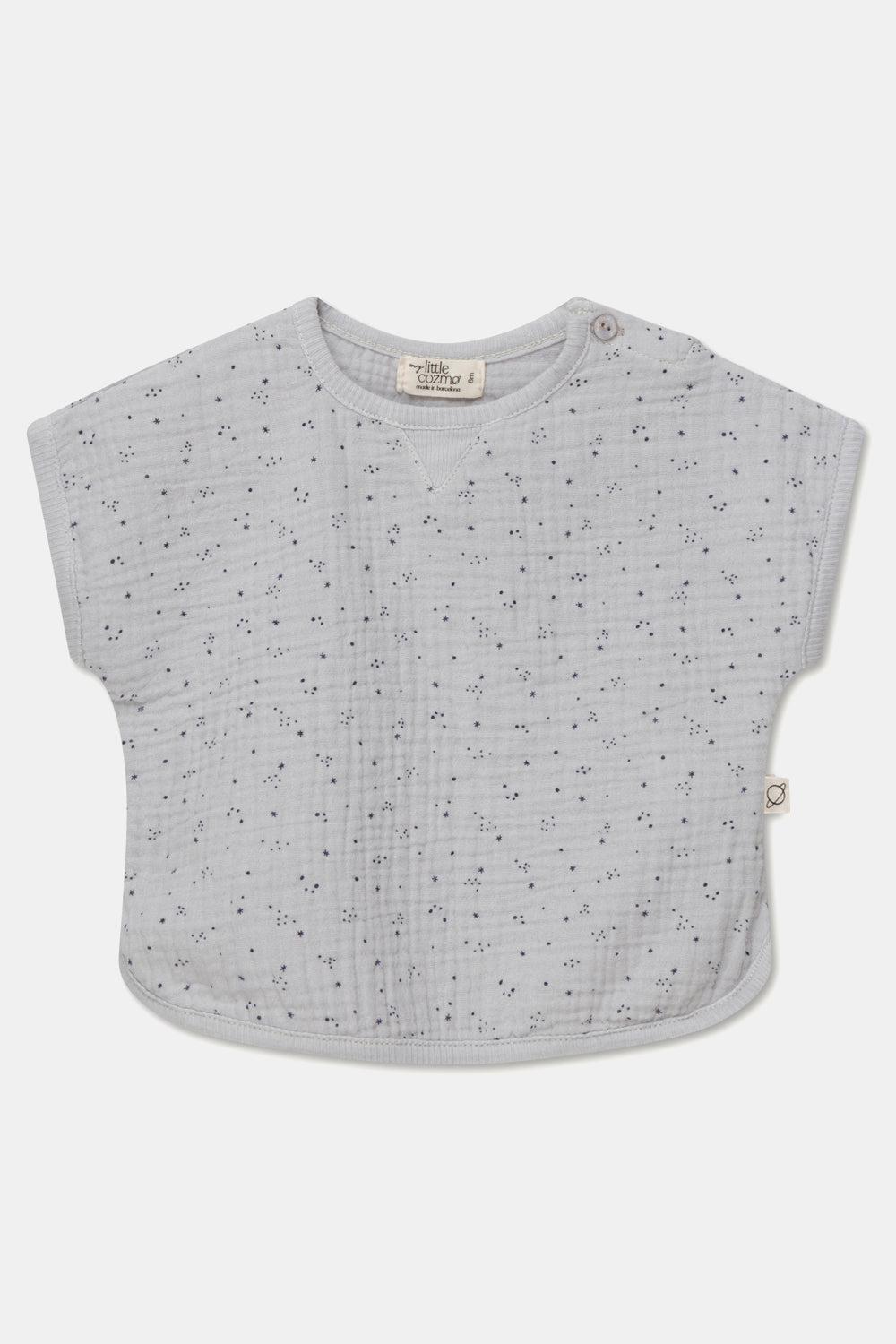 My Little Cozmo Grey Baby Top - Soft Grey