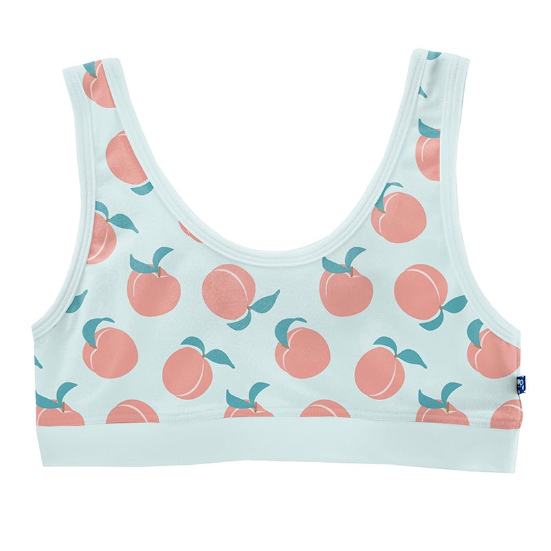 Kickee Pants Print Luxe Sports Bra - Fresh Air Peaches