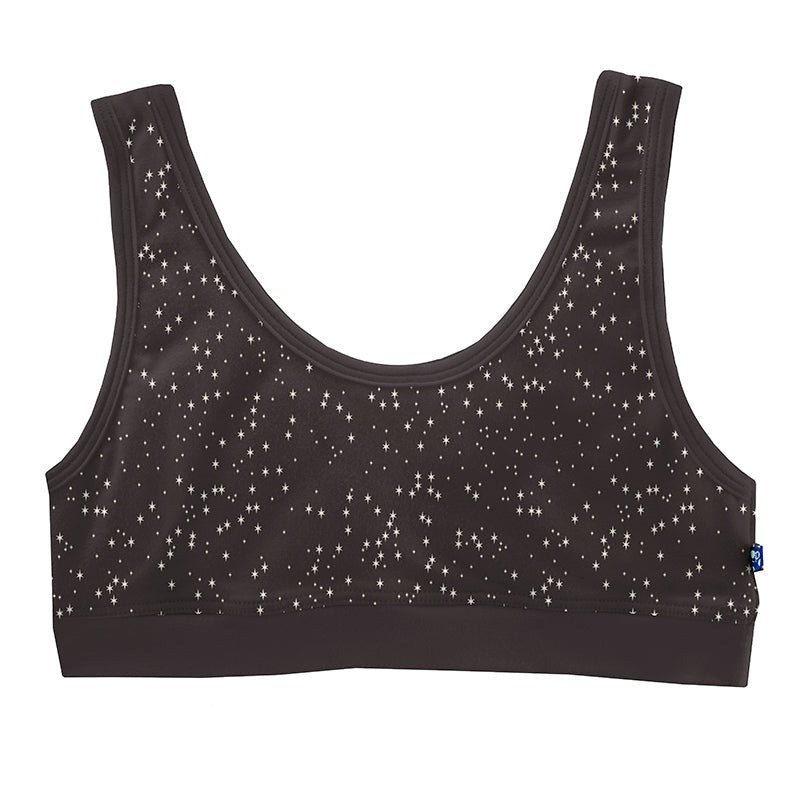 Kickee Pants Print Luxe Sports Bra - Midnight Constellations