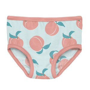 Kickee Pants Print Girl's Underwear - Fresh Air Peaches