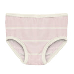 Kickee Pants Print Girl's Underwear - Macaroon Road Trip Stripe