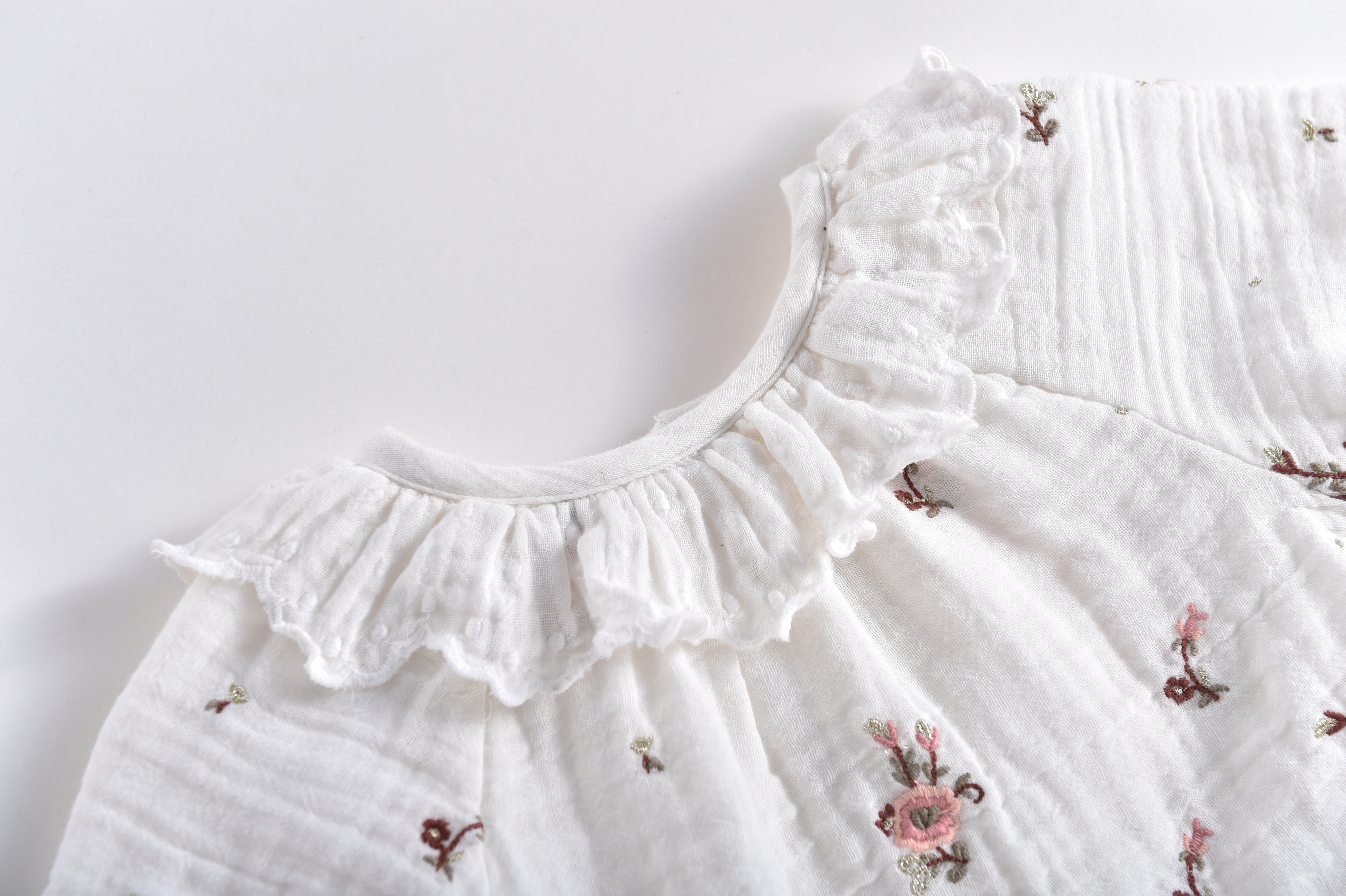 Louise Misha Sandrine Blouse - Off-White Flowers
