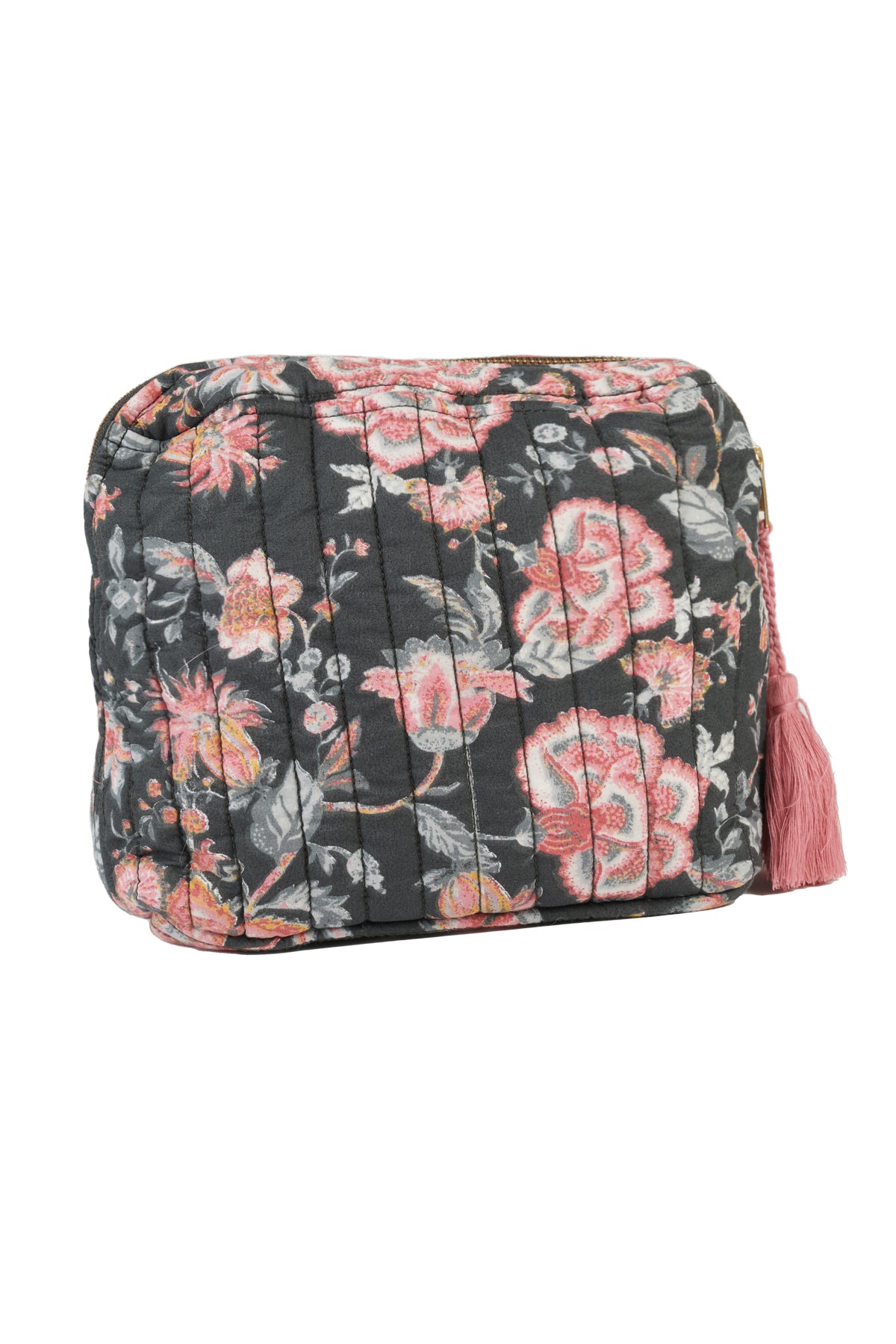 Louise Misha Pouch Teiki - Charcoal Tropical / Large