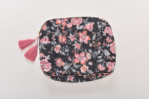 Louise Misha Pouch Teiki - Charcoal Tropical / Large