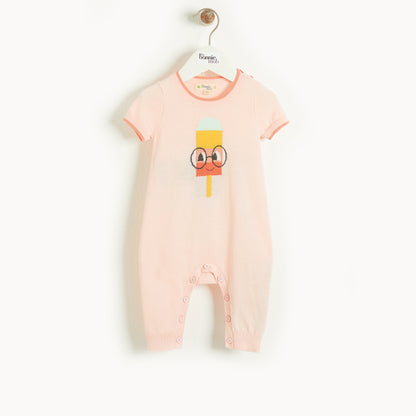 Bonnie Mob Hampton Intarsia Playsuit - Pink