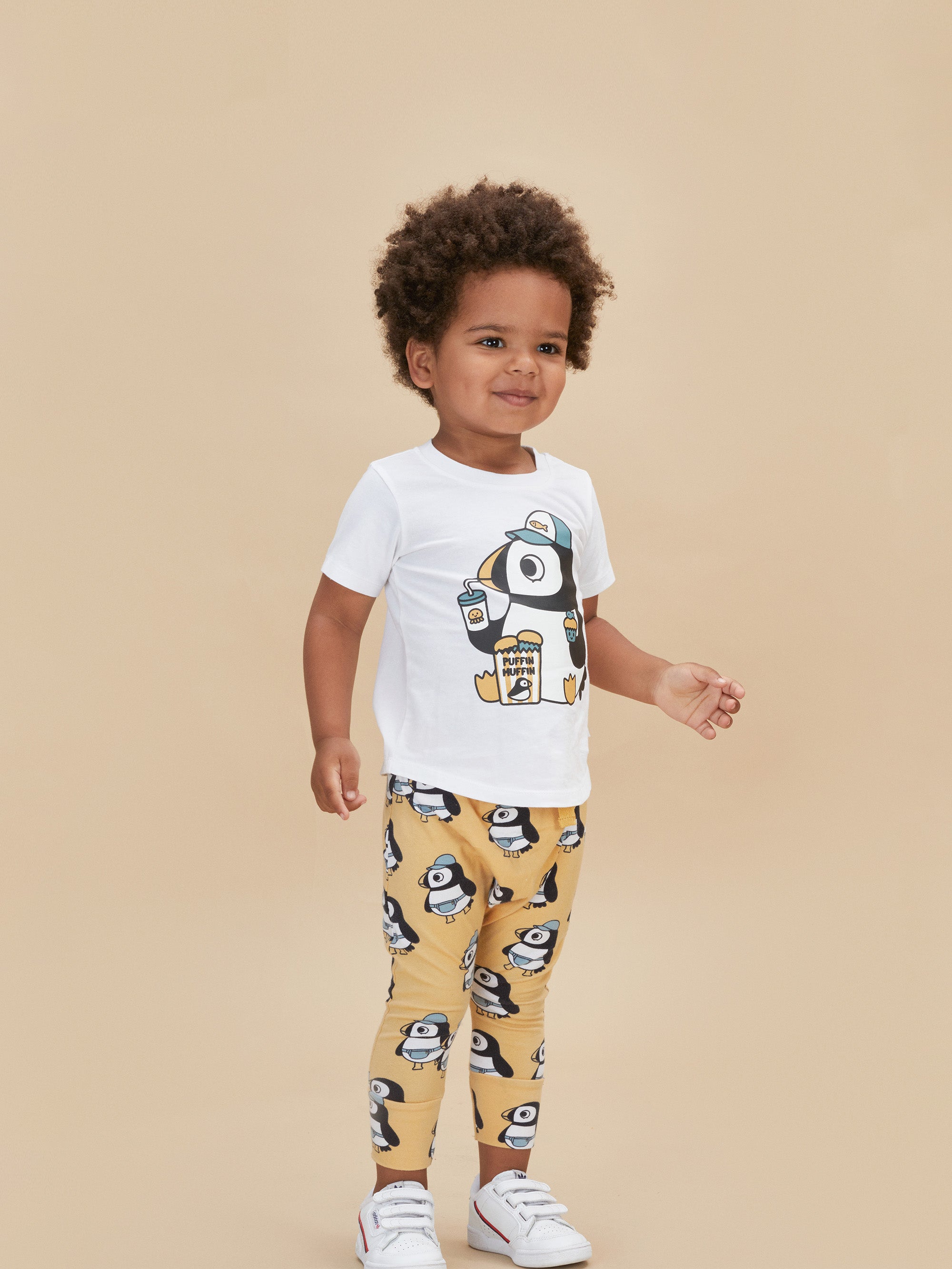 Huxbaby Puffin Drop Crotch Pant - Golden